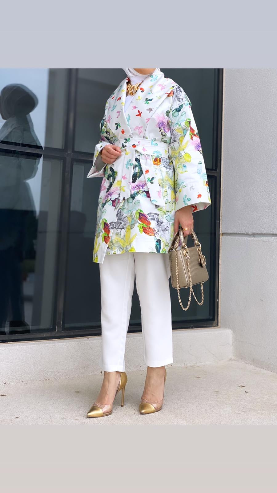 Wrap cotton jacket