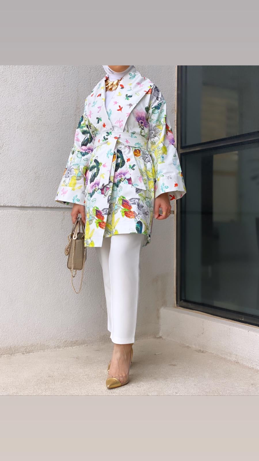 Wrap cotton jacket