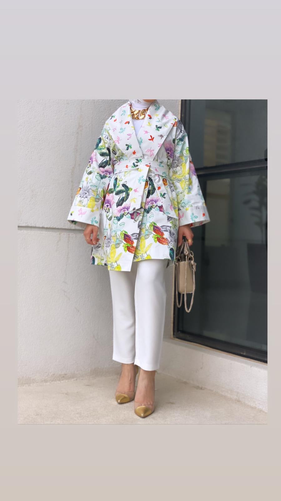 Wrap cotton jacket