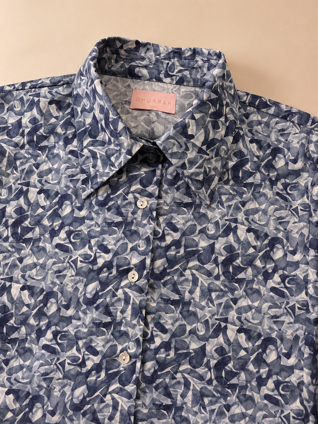 Abstract Print Long Shirt